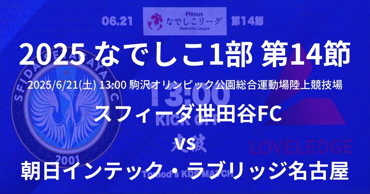 2025プレナスなでしこリーグ1部 第14節