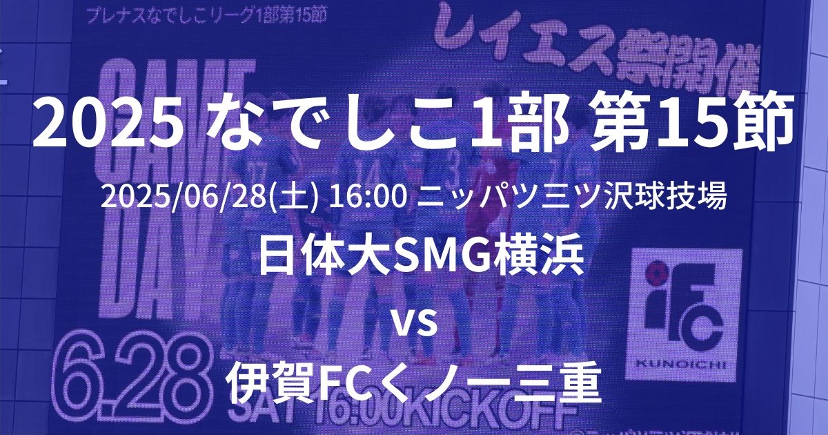 2025プレナスなでしこリーグ1部 第15節
