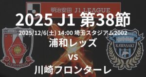 2025 J1リーグ第38節