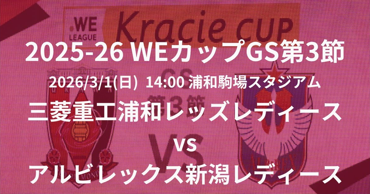 2025-26 WEリーグ カップ戦第3節
