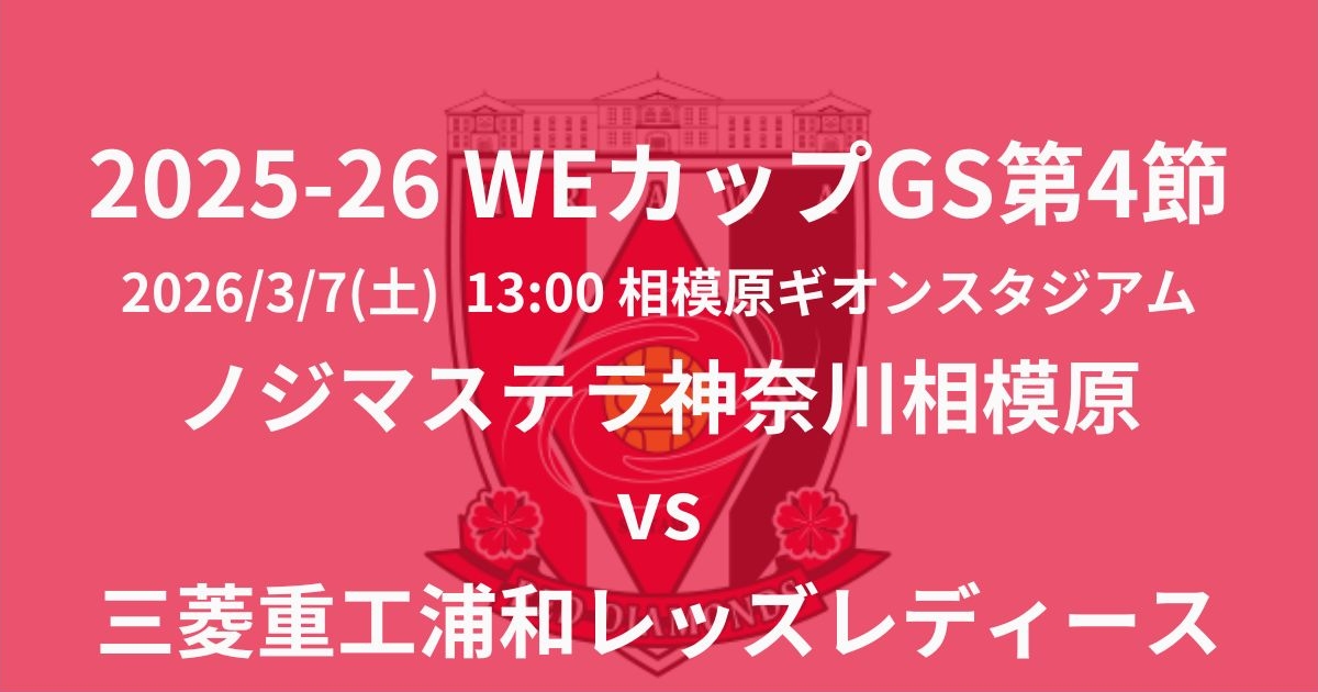 2025-26 WEリーグ カップ戦第4節