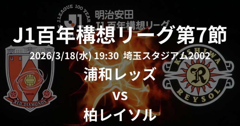 2026 J1百年構想リーグ第7節